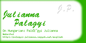 julianna palagyi business card